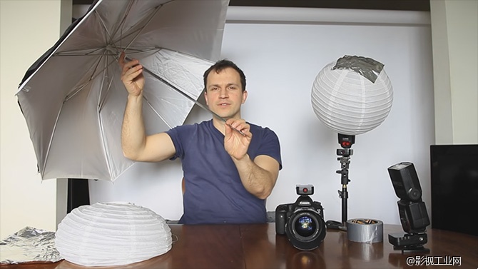 【摄影DIY】给你的闪光灯做一个大大的球形柔光罩