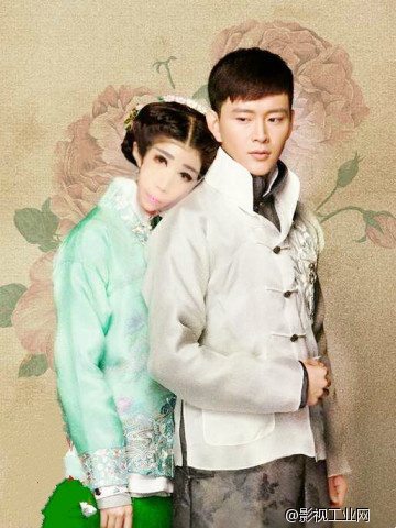 张玲玲模特☆探班剧组黄明哥哥☆