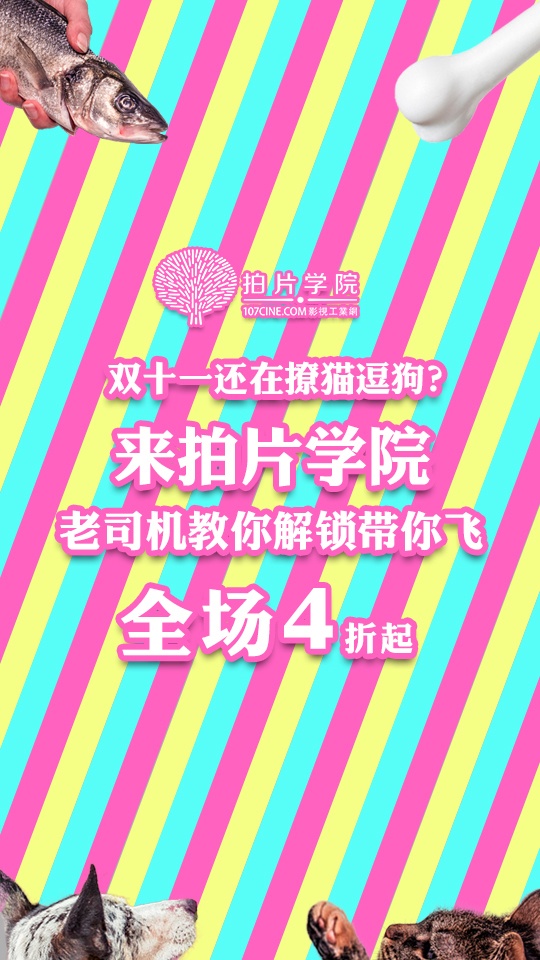 双十一影视工业网拍片学院所有课程4折起！