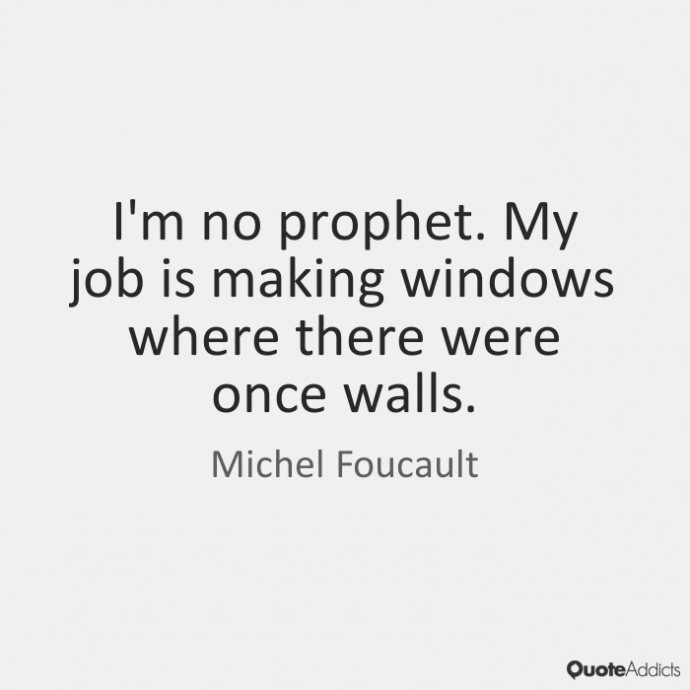 “我的工作是在原有的墙上开窗户”。