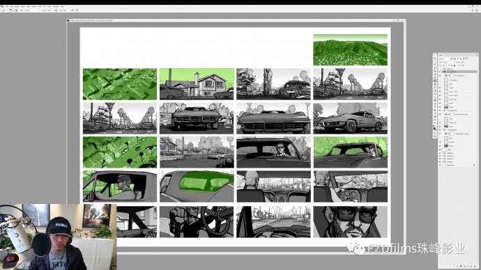 朱峰中文讲授：如何制作故事板（下），分镜故事板在特效电影制作中的重要作用