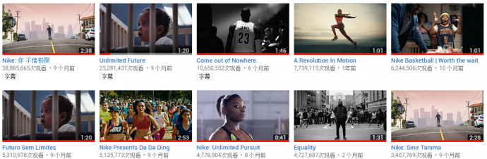 伟大的不仅是Nike,还有这200多个你不知道的Nike视频