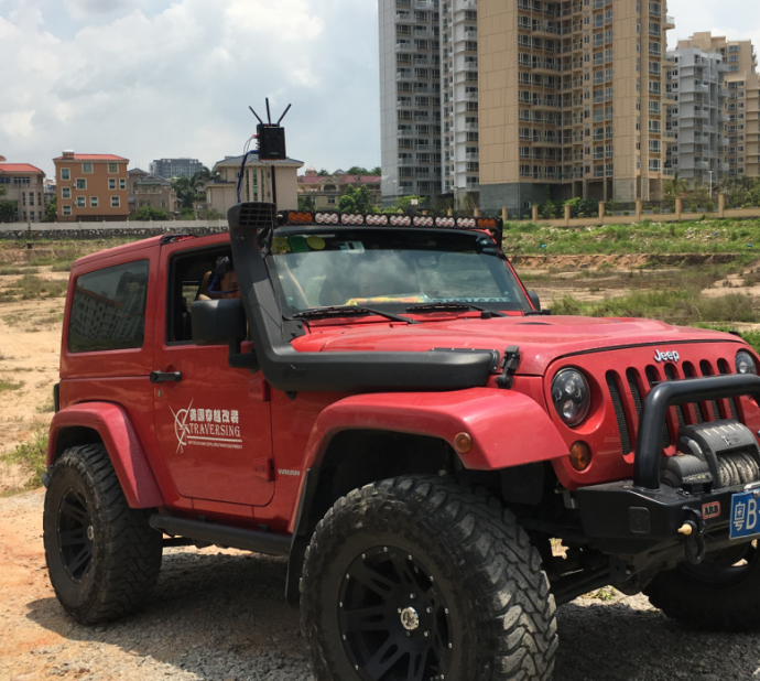 蓝集科技 无线图传 无线讯道 无线监看 高清无线图传恶劣环境现场测试