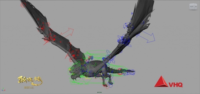 vhq《鲛珠传》模型动画解析—蝠龙