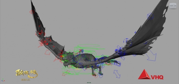 vhq《鲛珠传》模型动画解析—蝠龙