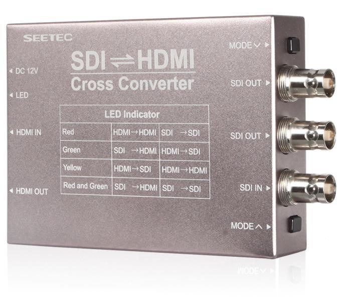 富威德、视瑞特高清转换器HDMI转SDI、SDI转HDMI、HDMI/SDI双向互转 铝合金外壳 双供电系统 SCH