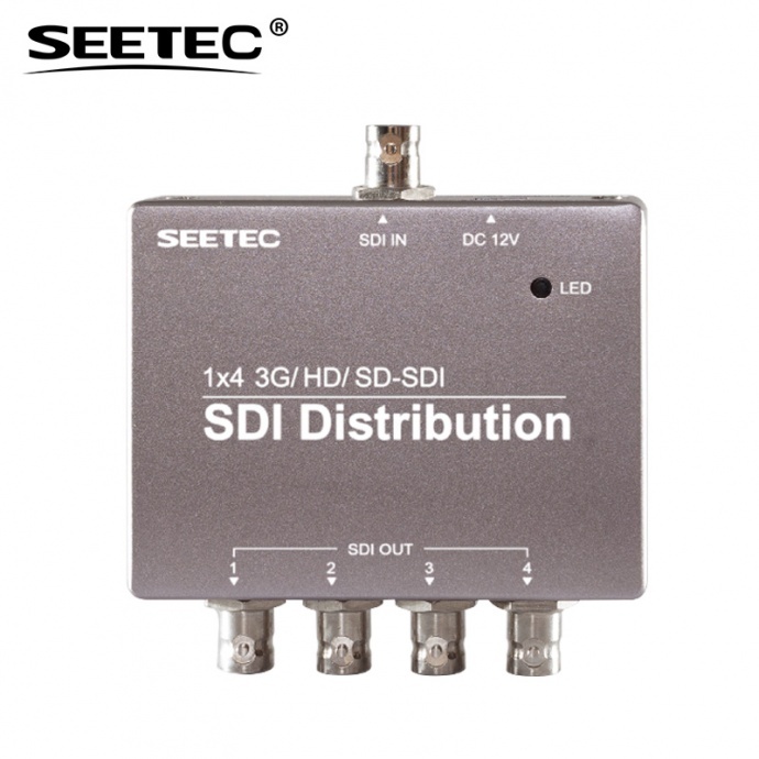 富威德、视瑞特3G/ HD/ SD-SDI分配器一分四 SDI-124 一路视频信号输入,四路视频信号输出 高品质广播级SDI信号传输