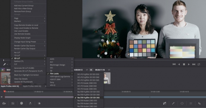 DaVinci Resolve调色示意图 DaVinci Resolve调色示意图