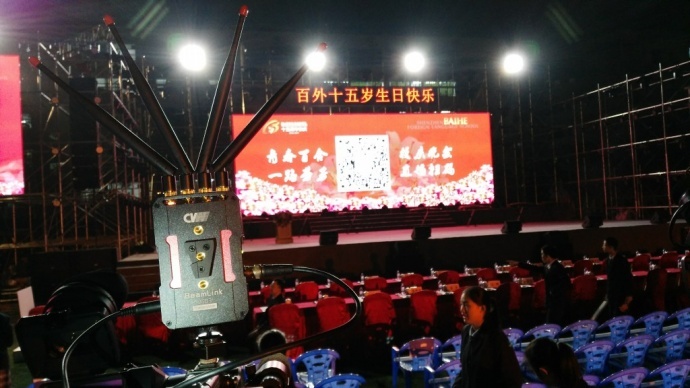 视晶“天演”图传系统加持深圳名校华诞庆典直播(多图)